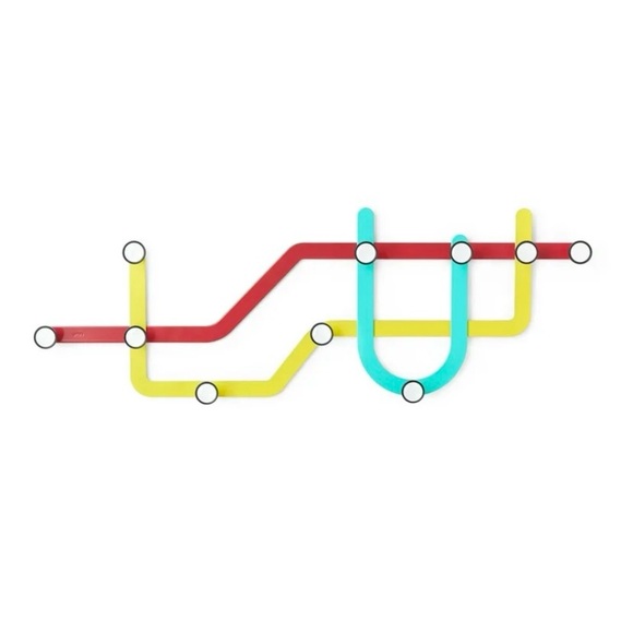 RARE Umbra Subway Wall Coat Hanger